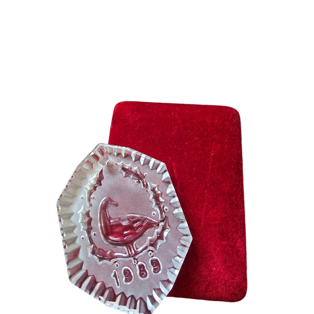 Waterford Crystal 1989 Christmas Ornament